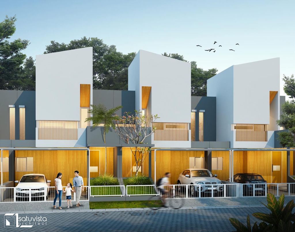 foto tampak rumah tipe 60 perumahan Hasanah City