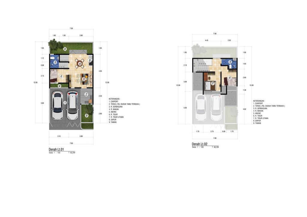 foto denah rumah tipe 60 perumahan Hasanah City