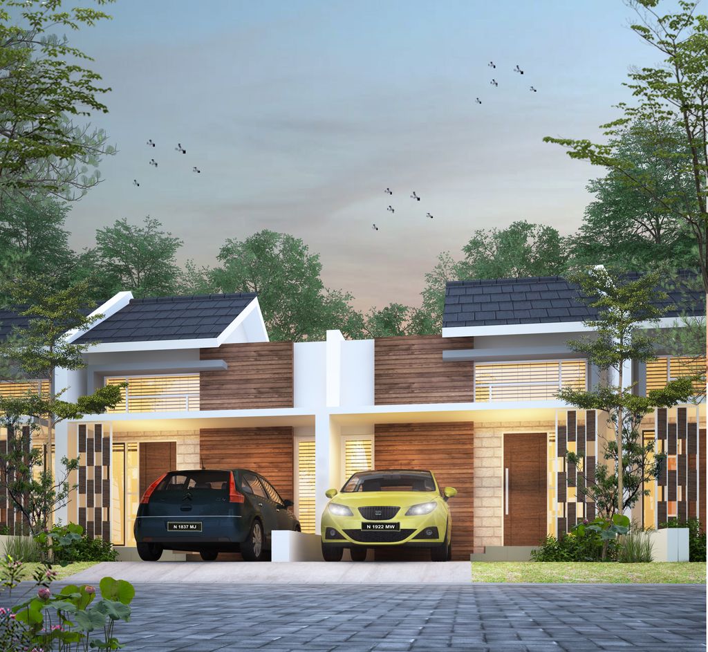 foto tampak rumah tipe 36 perumahan Hasanah Park (hasanah view tahap 2)
