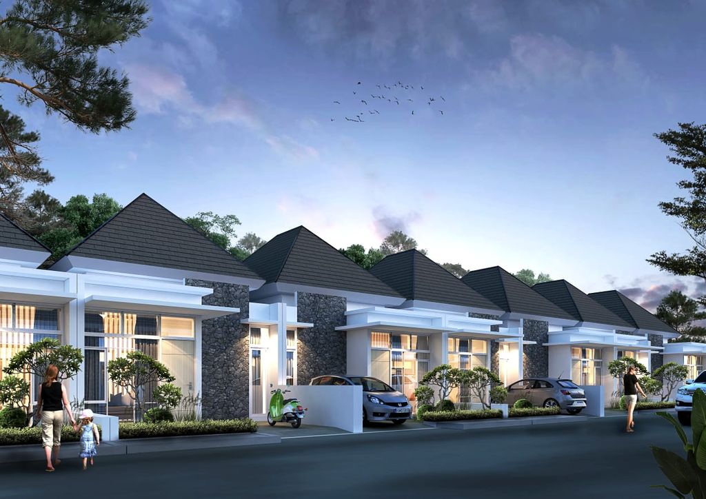foto tampak rumah tipe 42 perumahan Hasanah Park (hasanah view tahap 2)