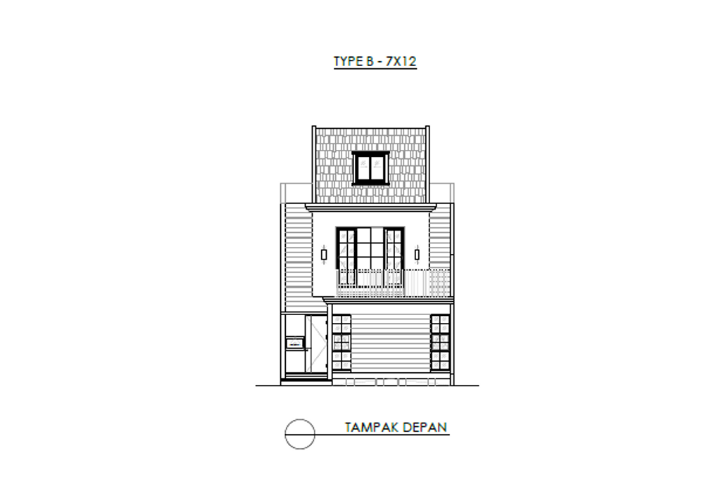 foto tampak rumah tipe B - 7x12 perumahan Maison de Wisteria
