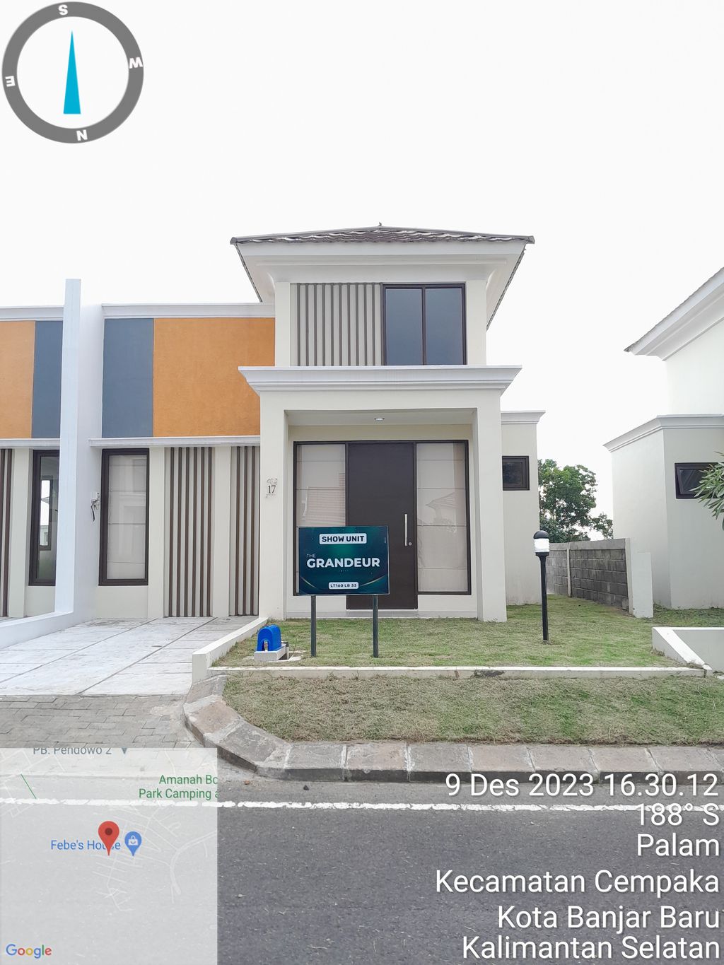 foto tampak rumah tipe GRANDEUR perumahan PERUMAHAN CITRAMITRA CITY BANJARBARU EXELSIOR