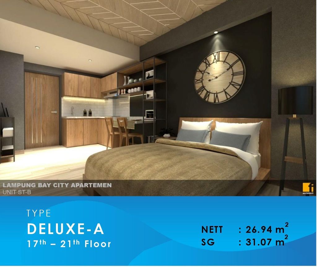 foto tampak rumah tipe DELUXE A perumahan The bay Apartment