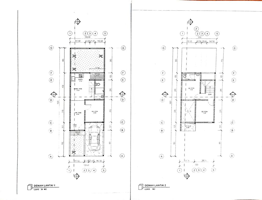 foto denah rumah tipe 63/80 perumahan BUMI ADIPURA CLUSTER TULIP TAHAP 6