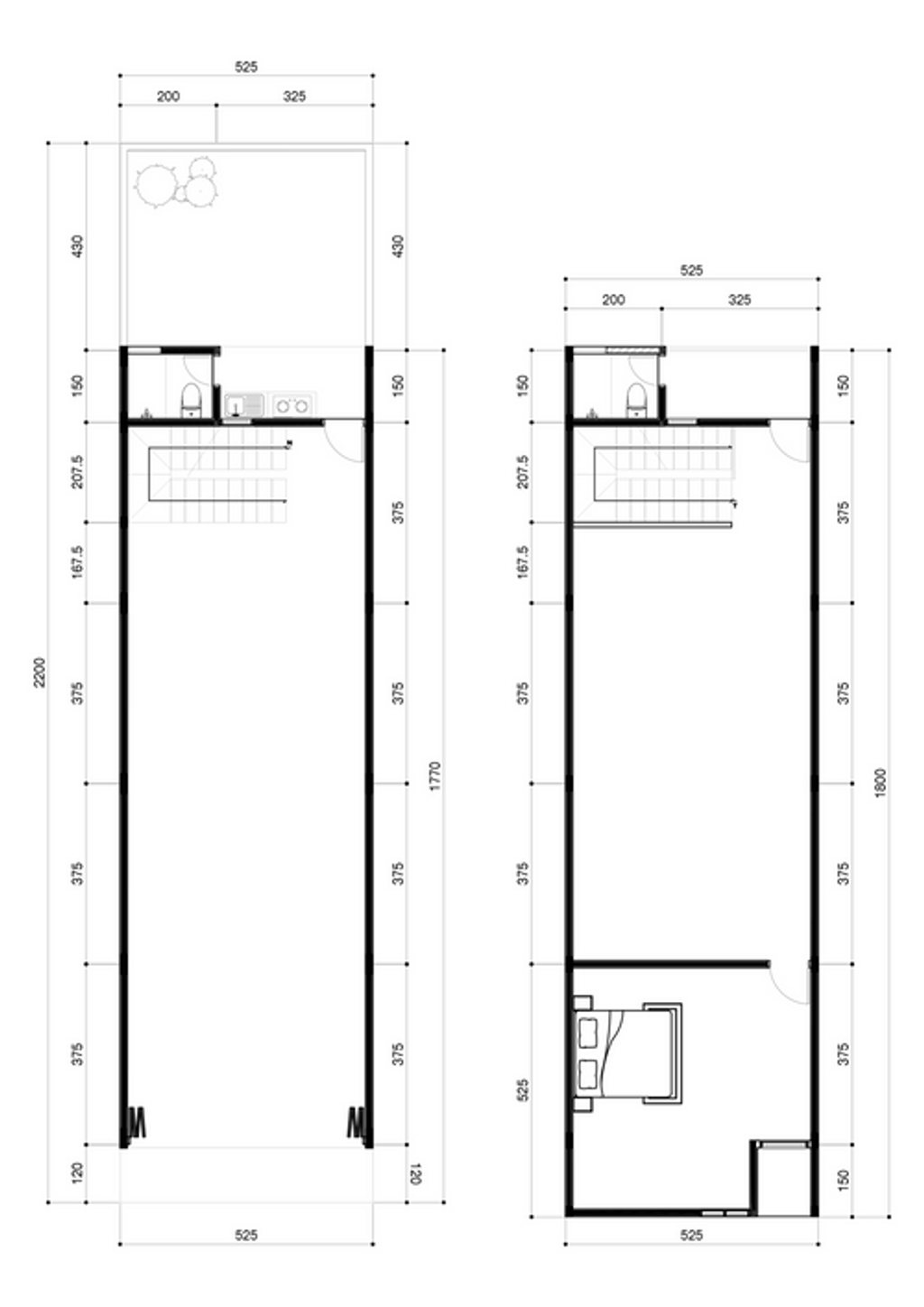 foto denah rumah tipe 186/174 perumahan Garden City 1