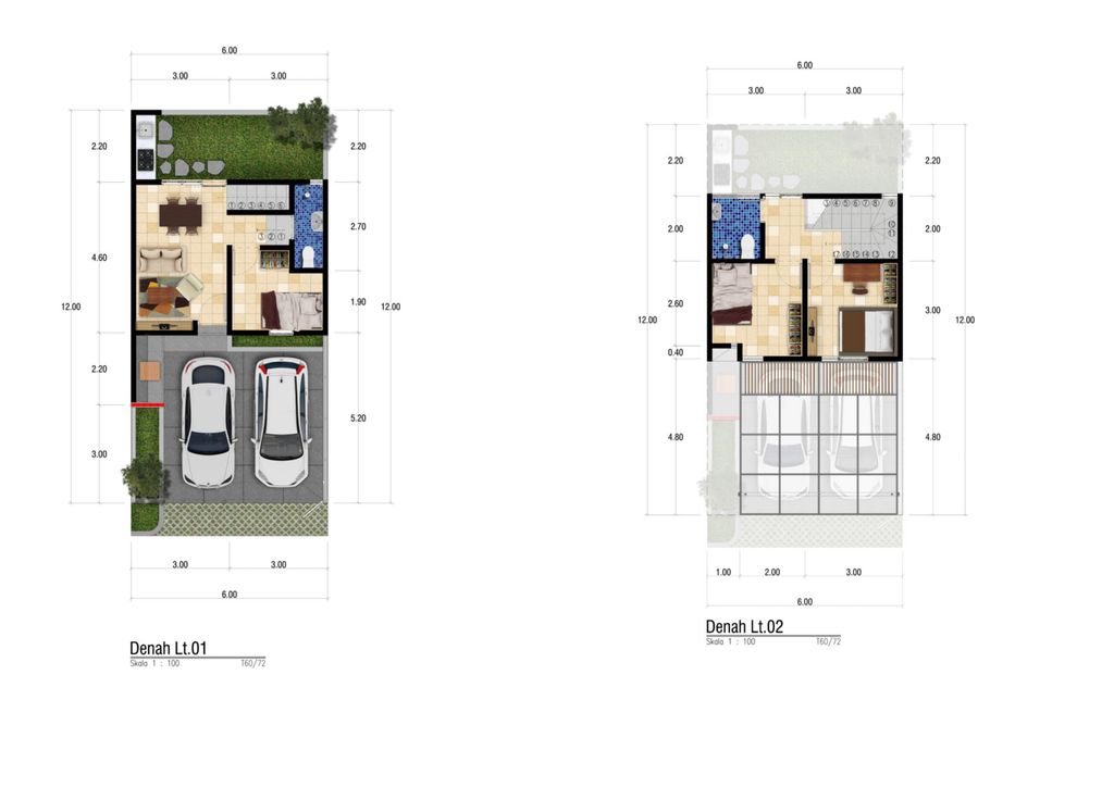 foto denah rumah tipe 60 perumahan Hasanah Park (hasanah view tahap 2)
