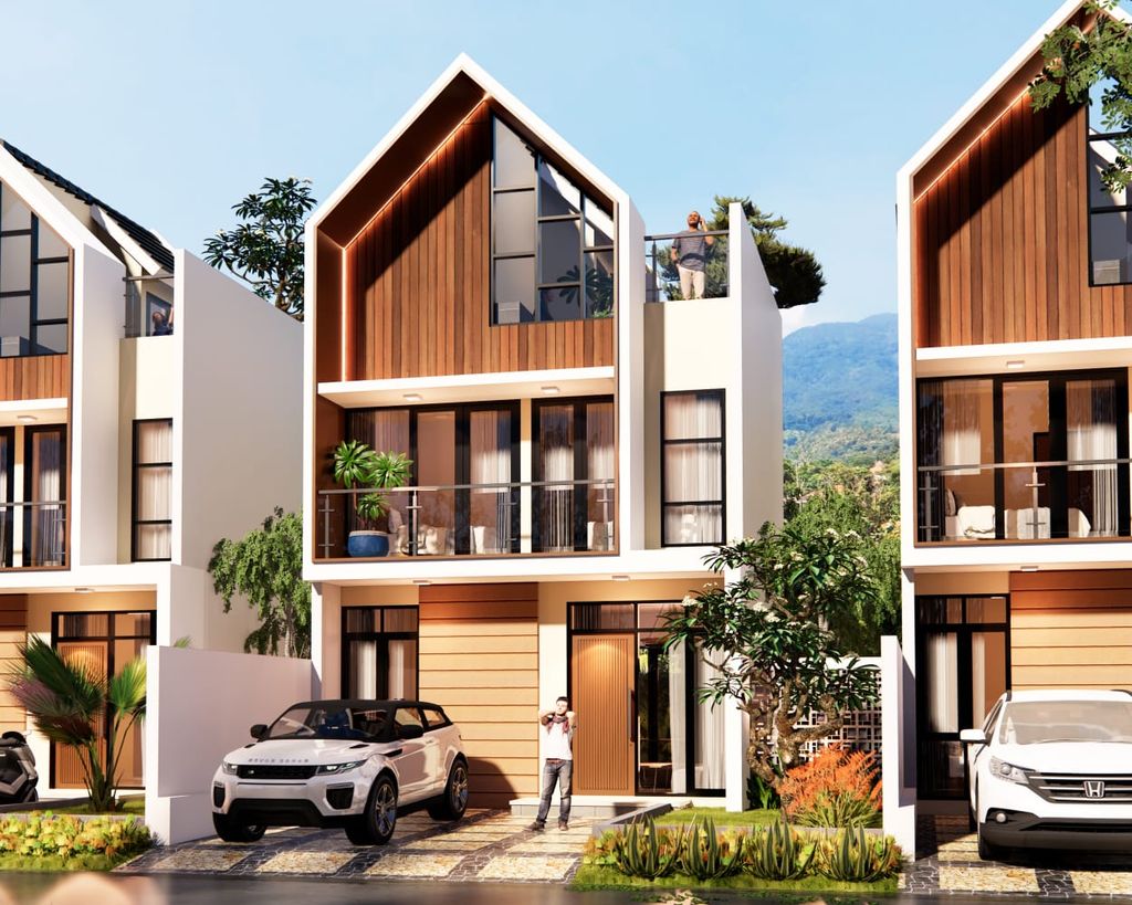 foto tampak rumah tipe B5-3 perumahan PESONA TAMAN DHIKA