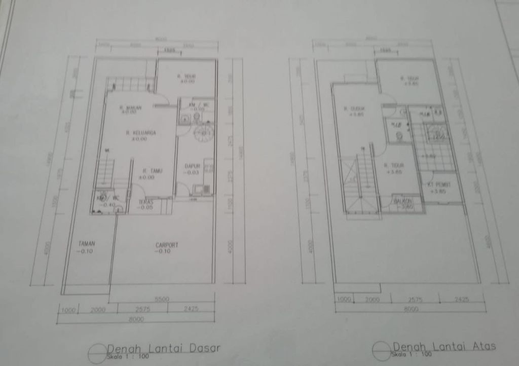 foto denah rumah tipe American Style B perumahan PERUMAHAN GRAND JAGAKARSA TAHAP 3