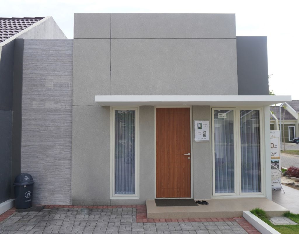 foto tampak rumah tipe ARETHA perumahan GRAND ALEXANDRIA 2