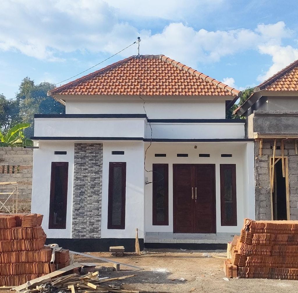 foto tampak rumah tipe 36 subsidi perumahan PERUM PURNAMA SRI AMERTA V