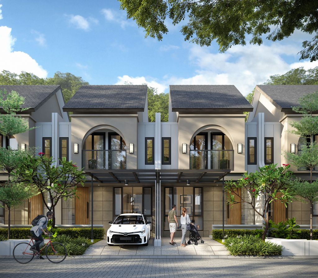 foto tampak rumah tipe Muritz perumahan CITRALAND CITY KEDAMEAN