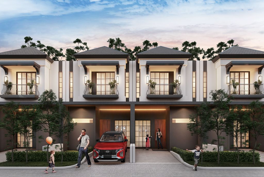 foto tampak rumah tipe Colditz Superior perumahan CITRALAND CITY KEDAMEAN