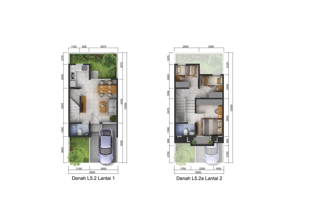 foto denah rumah tipe Colditz Deluxe perumahan CITRALAND CITY KEDAMEAN