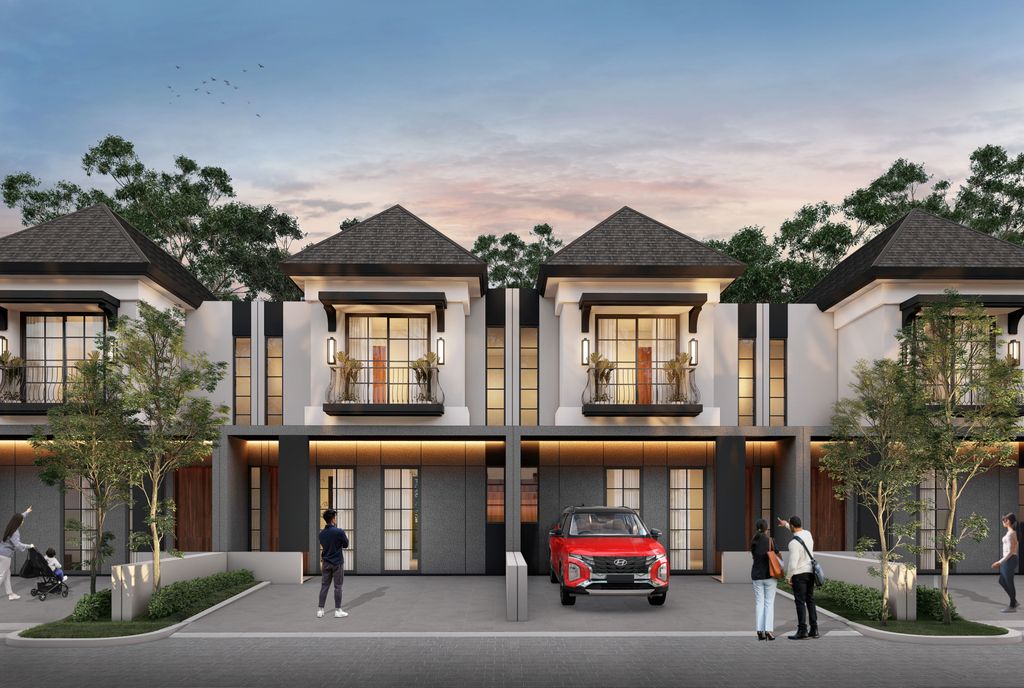 foto tampak rumah tipe Carlstein Superior perumahan CITRALAND CITY KEDAMEAN