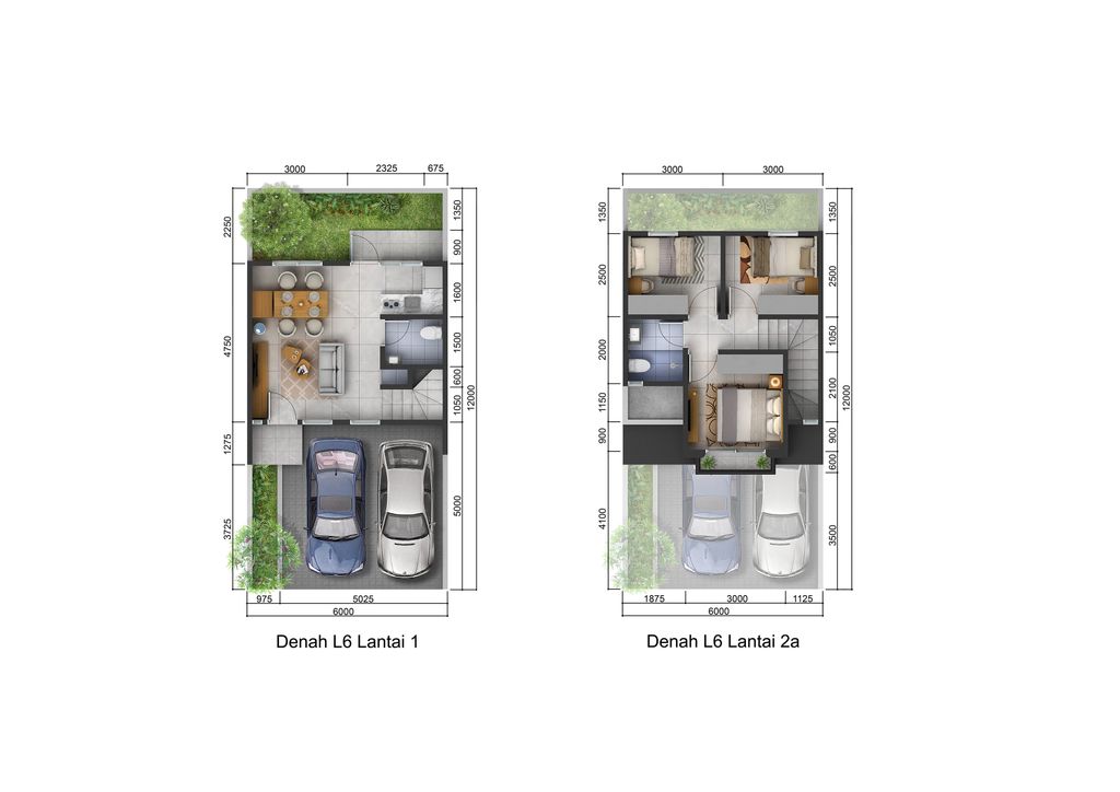 foto denah rumah tipe Carlstein Deluxe perumahan CITRALAND CITY KEDAMEAN