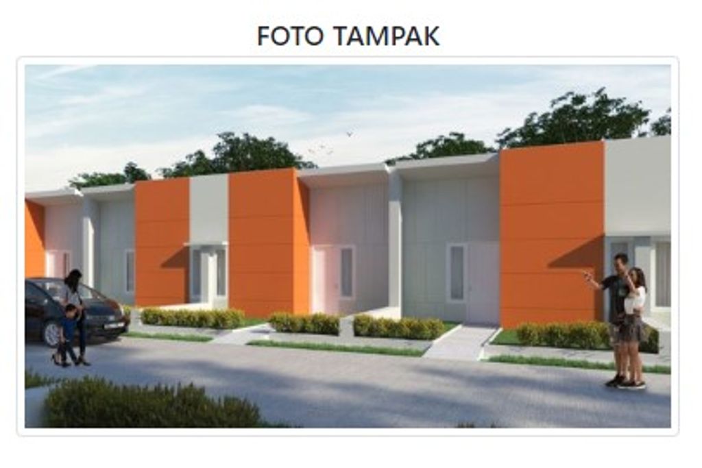 foto tampak rumah tipe 22/72. perumahan Gardenia 2 cileungsi