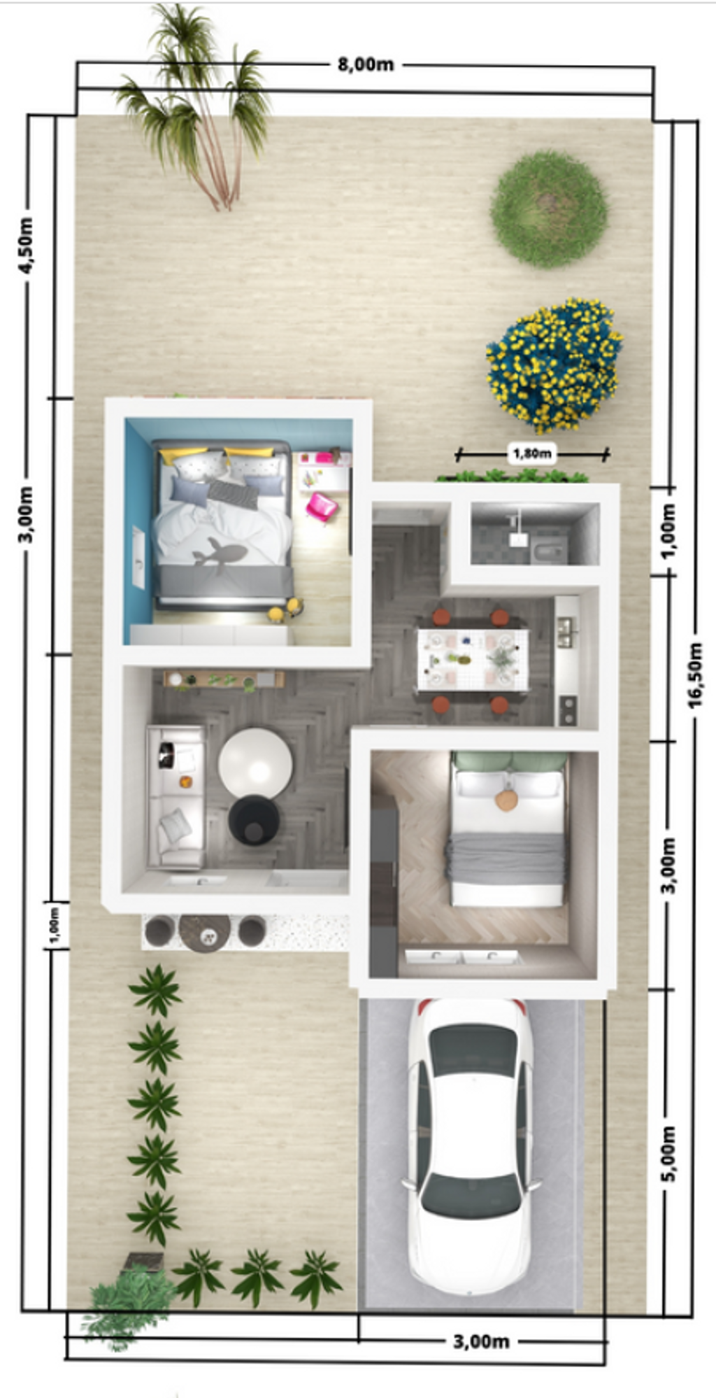foto denah rumah tipe 36 perumahan KARYA GRIYA RESIDENCE