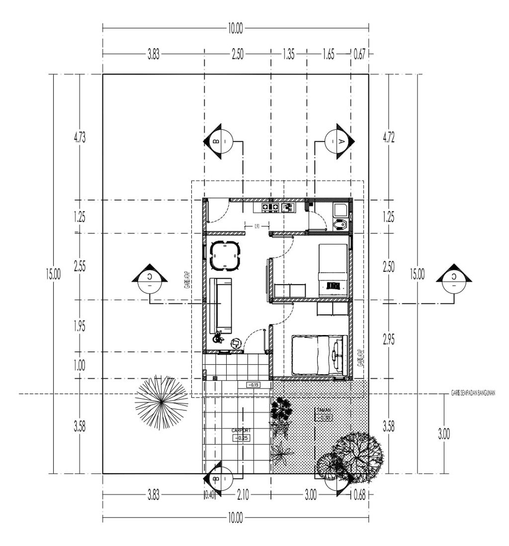 foto denah rumah tipe 36/150 perumahan ANUGERAH RESIDENCE 3