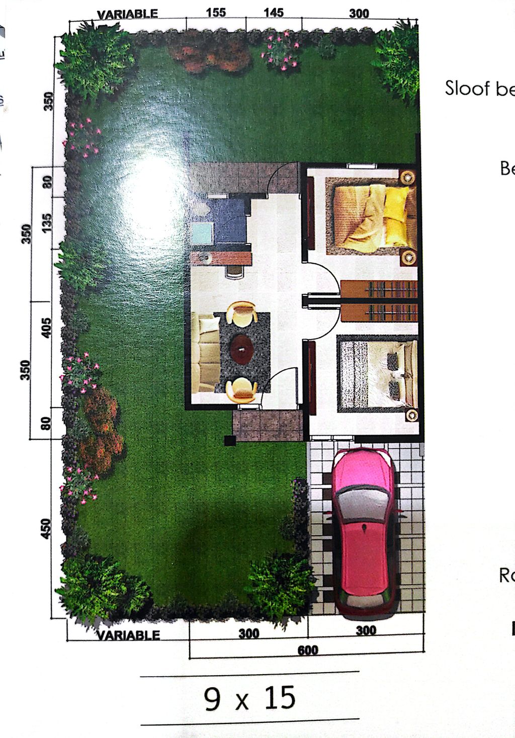 foto denah rumah tipe 42/135 perumahan PERUMAHAN GRAND PELANGI CILEUNGSI