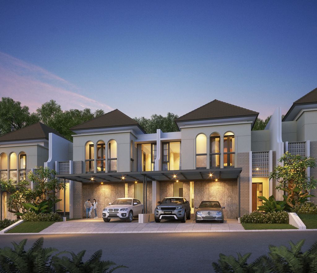 foto tampak rumah tipe Britz Deluxe perumahan CITRALAND CITY KEDAMEAN