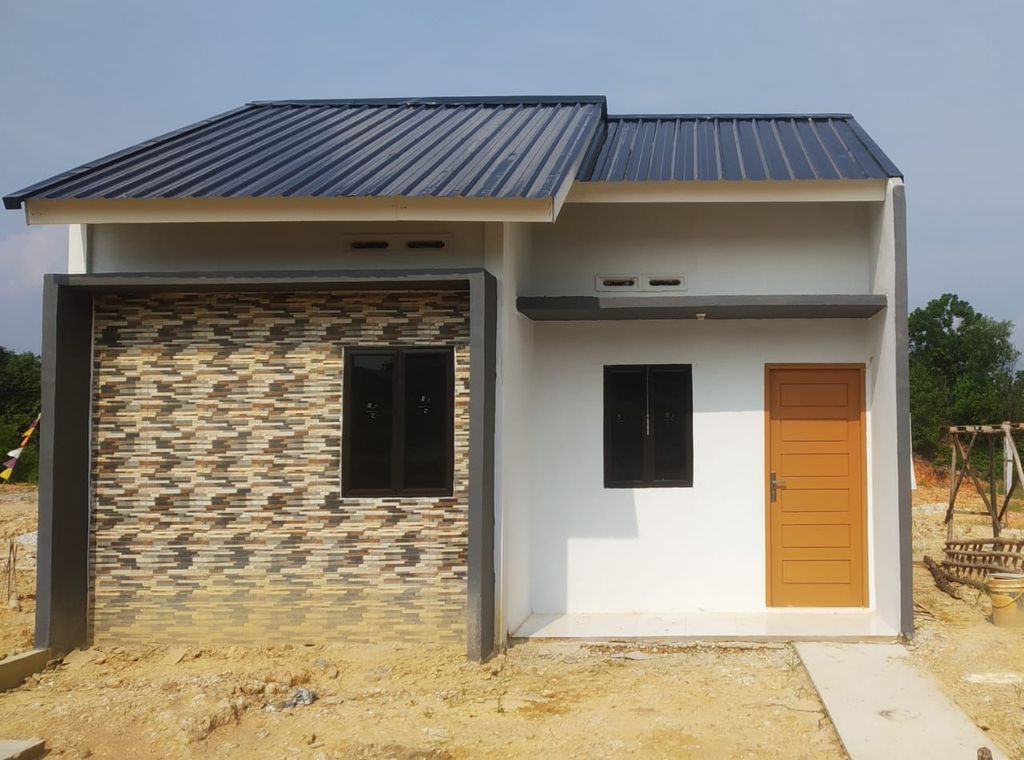 foto tampak rumah tipe 36/90 ( PMK 60 Th 2023) perumahan RUMBAI RESIDENCE 4