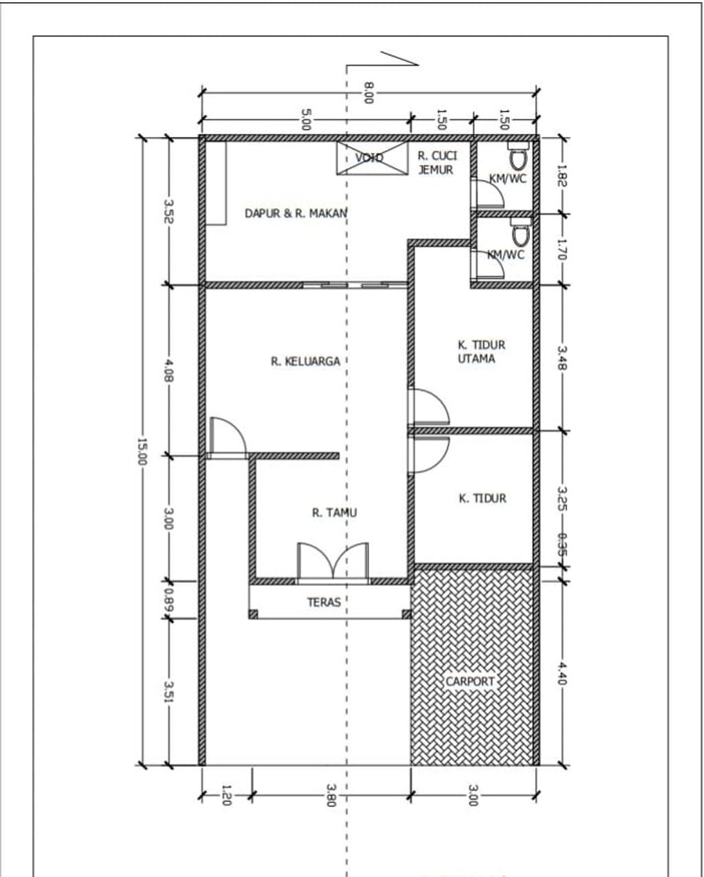 foto denah rumah tipe 60 perumahan JASMINE REGENCY