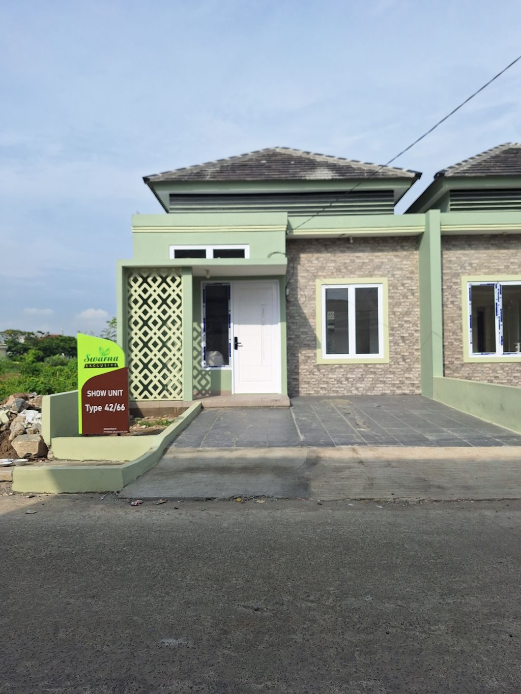 foto tampak rumah tipe 42/66 perumahan Citra Swarna Permai 2