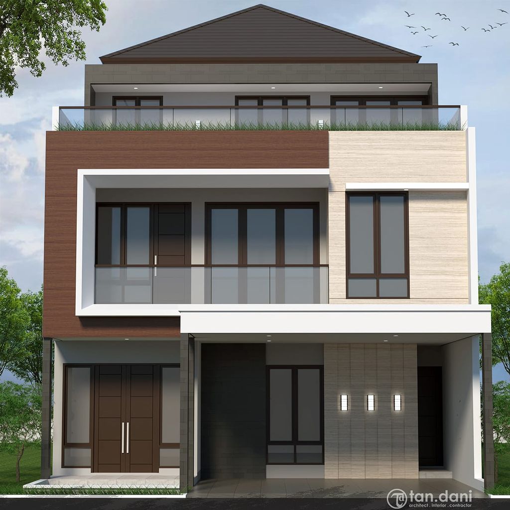 foto tampak rumah tipe American clasic 342 perumahan PERUMAHAN GRAND JAGAKARSA TAHAP 3