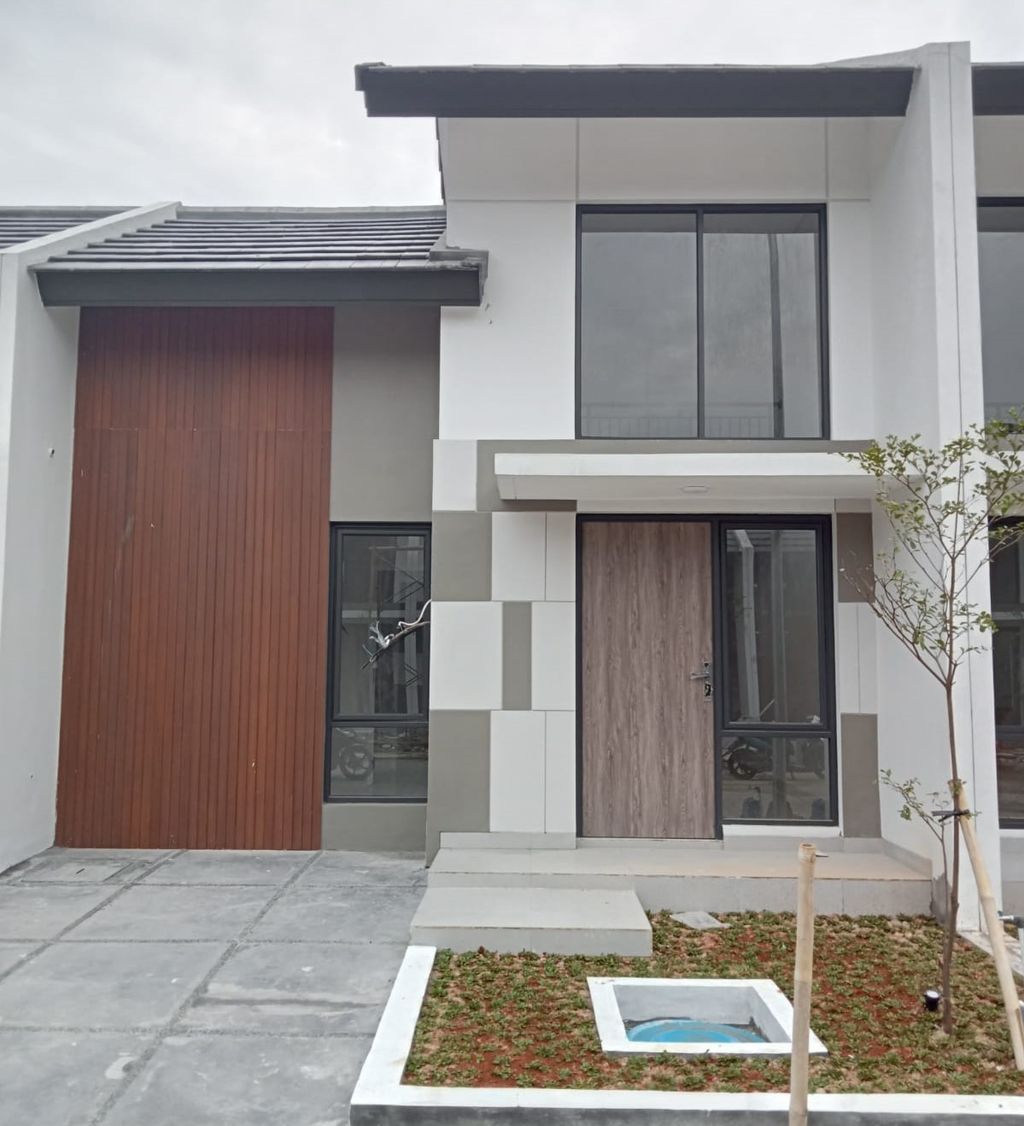 foto tampak rumah tipe RUBY perumahan GRAND ALMAS RESIDENCE