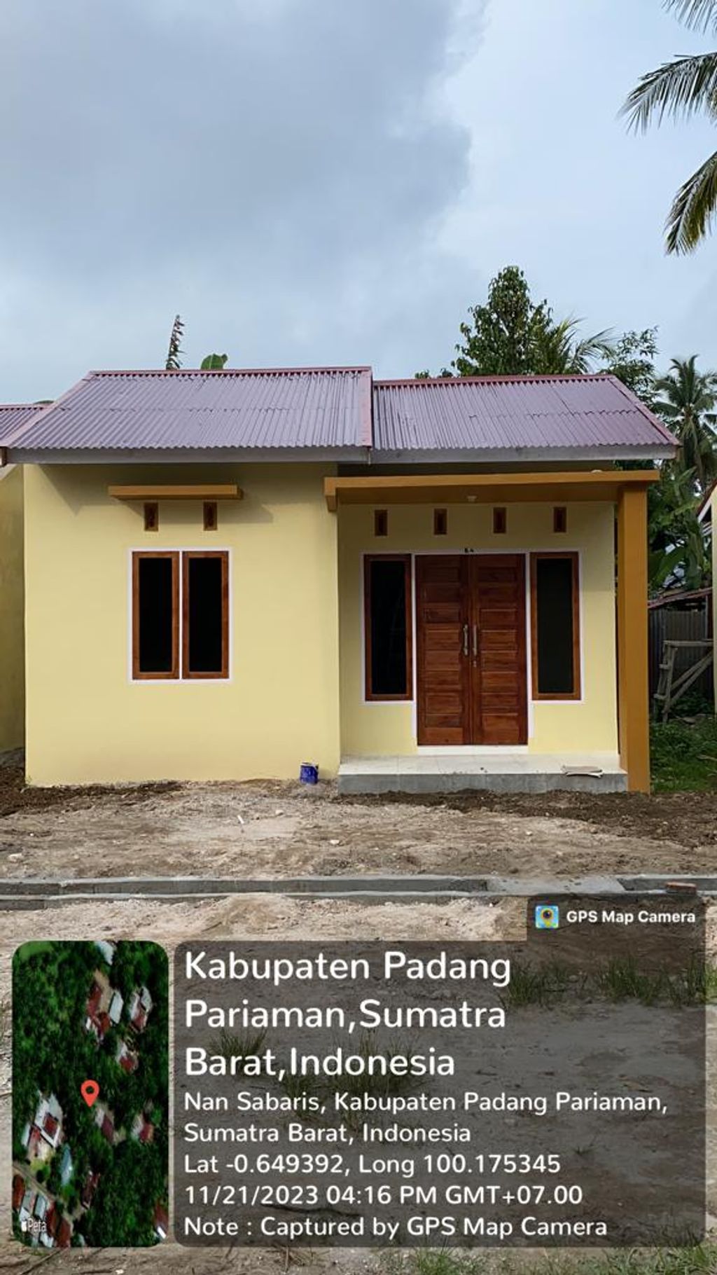 foto tampak rumah tipe 36/100 perumahan Perumahan Subsidi Manggara Permai 3
