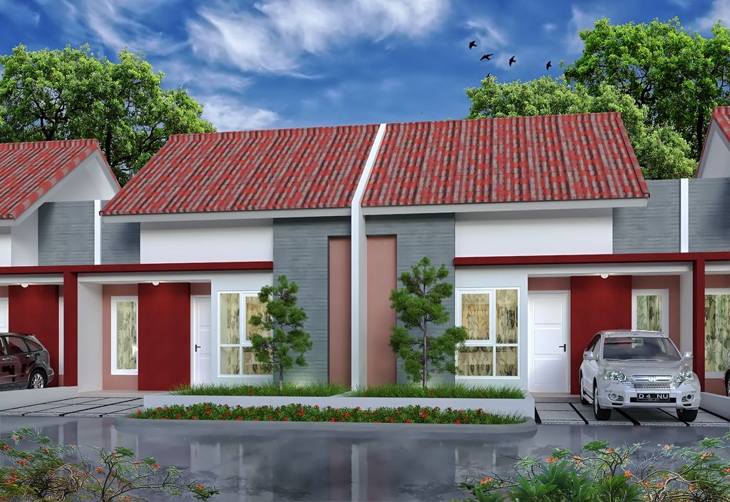 foto tampak rumah tipe MAWAR 2024 perumahan BUKIT CILEGON ASRI