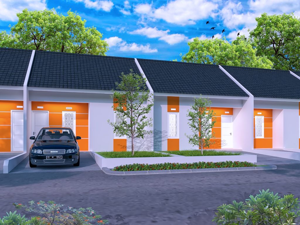 foto tampak rumah tipe MAWAR GEN 2024 perumahan BUKIT CILEGON ASRI