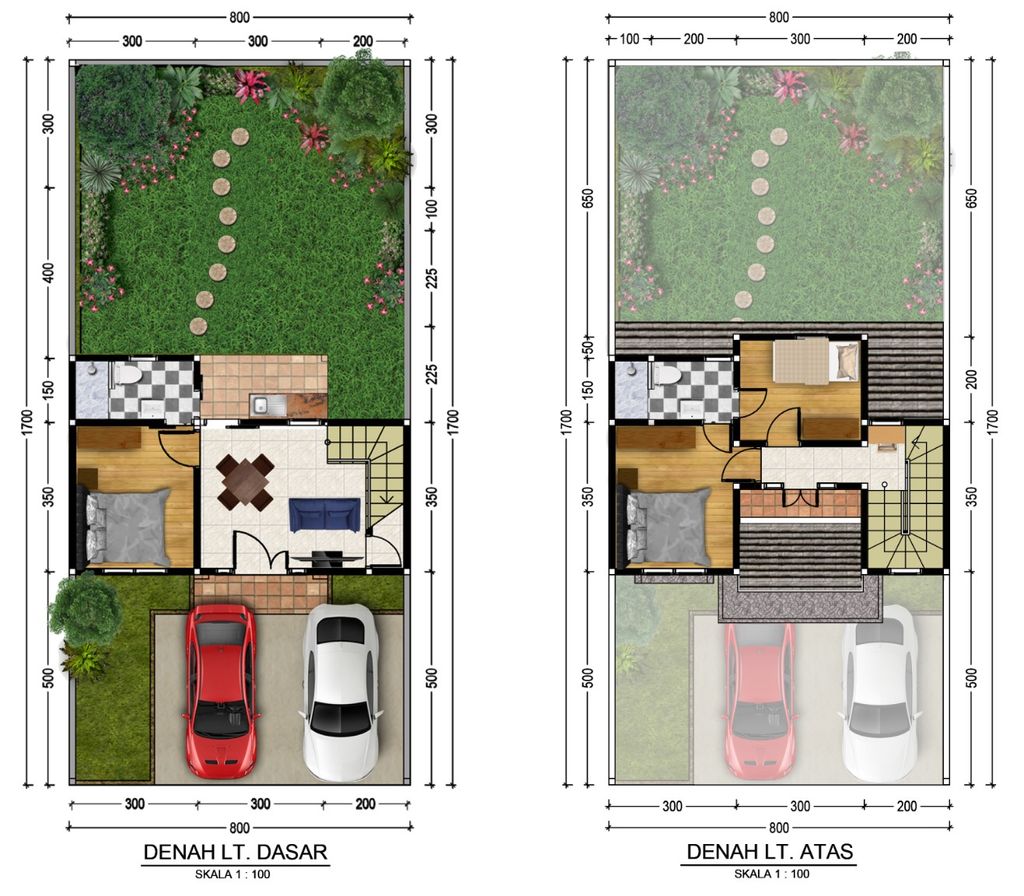 foto denah rumah tipe Golden - L8 Deluxe perumahan Prima Harapan Regency