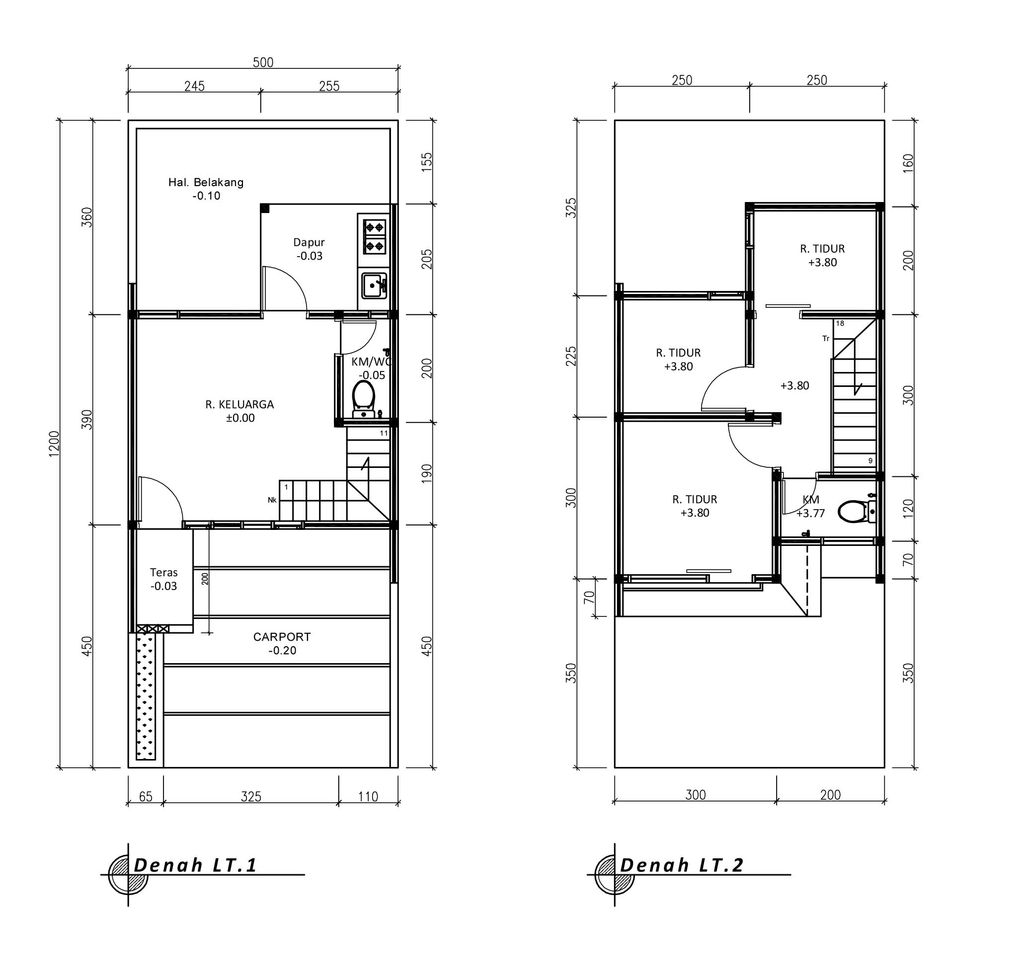 foto denah rumah tipe 50 Compact (613) perumahan G-Land Arcadia Buahbatu