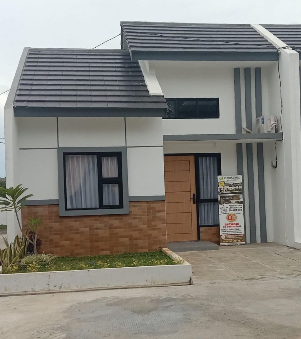 foto tampak rumah tipe 30/60 perumahan Cendana Daru Residence