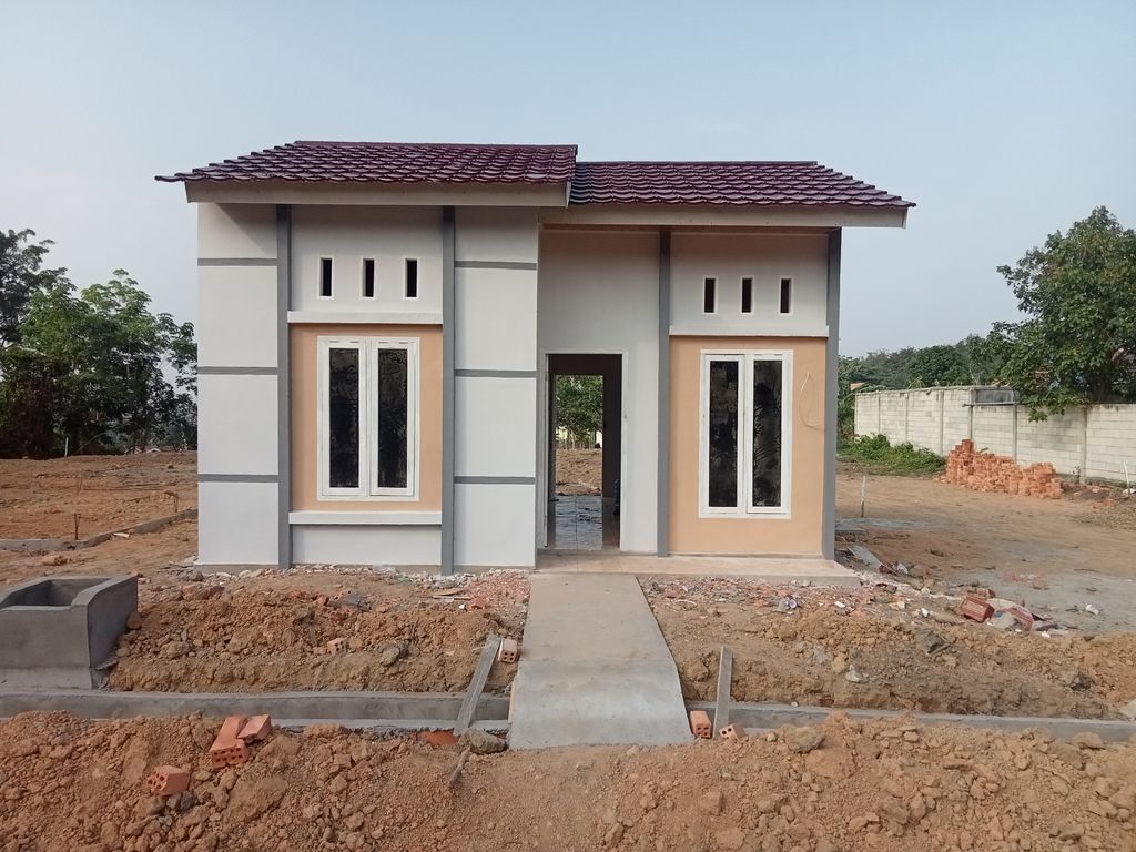 foto tampak rumah tipe 36 RSH perumahan PALEM PRABUJAYA 4