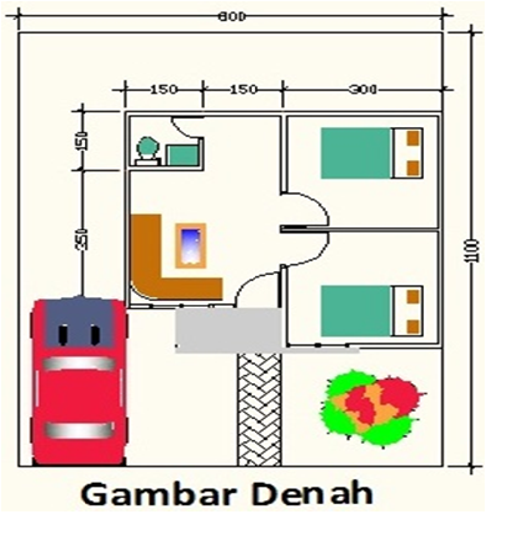 foto denah rumah tipe 36 RSH perumahan PALEM PRABUJAYA 4