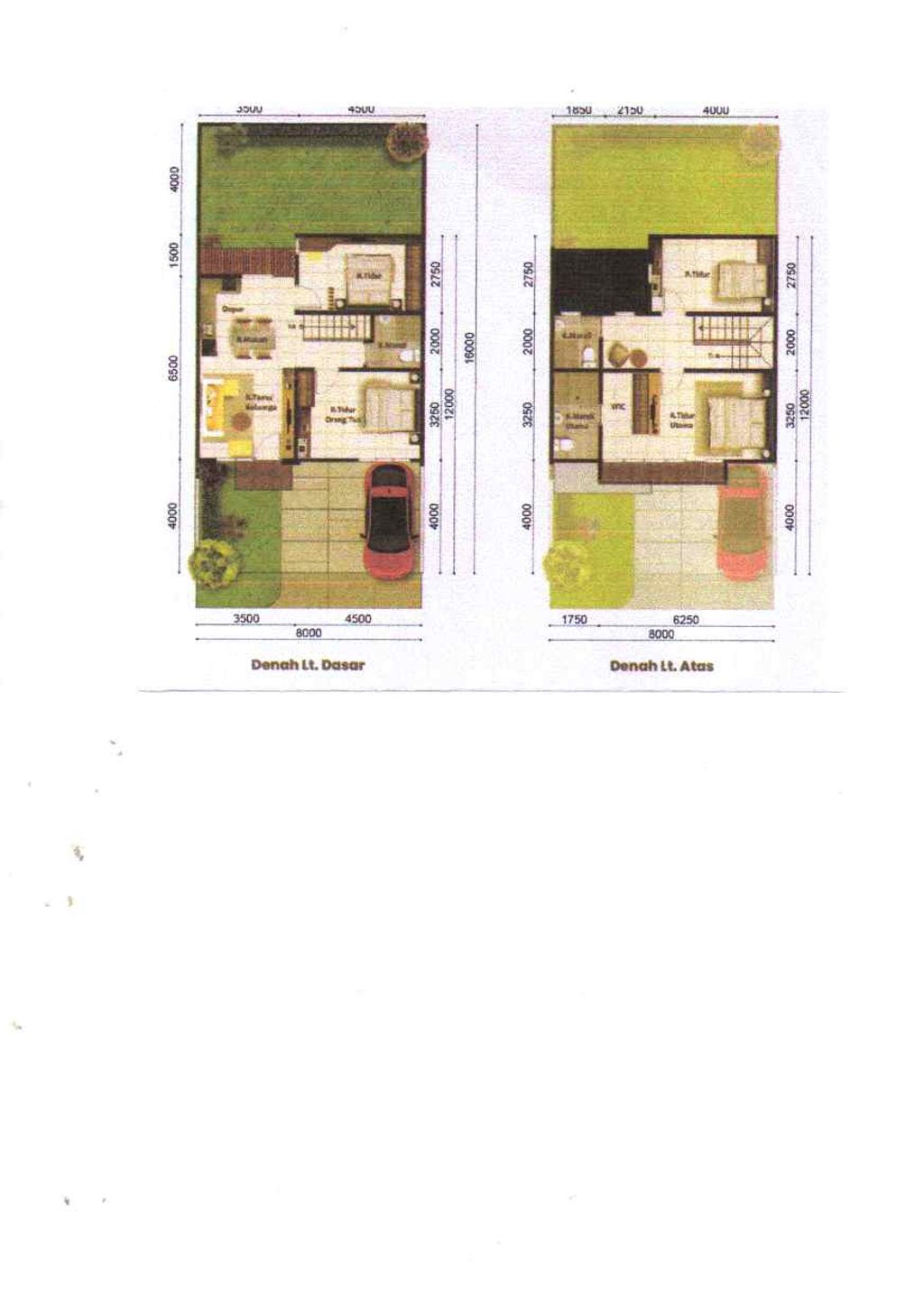 foto denah rumah tipe PARAMOUNT VILLAGE perumahan PARAMOUNT VILLAGE SEMARANG