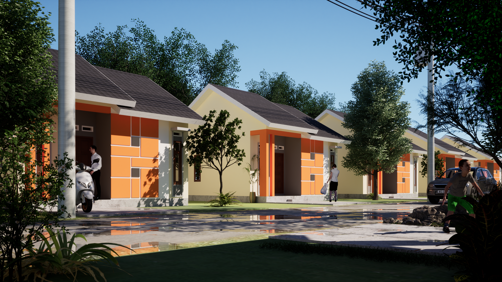 foto tampak rumah tipe 36/150 perumahan ANUGERAH RESIDENCE 2
