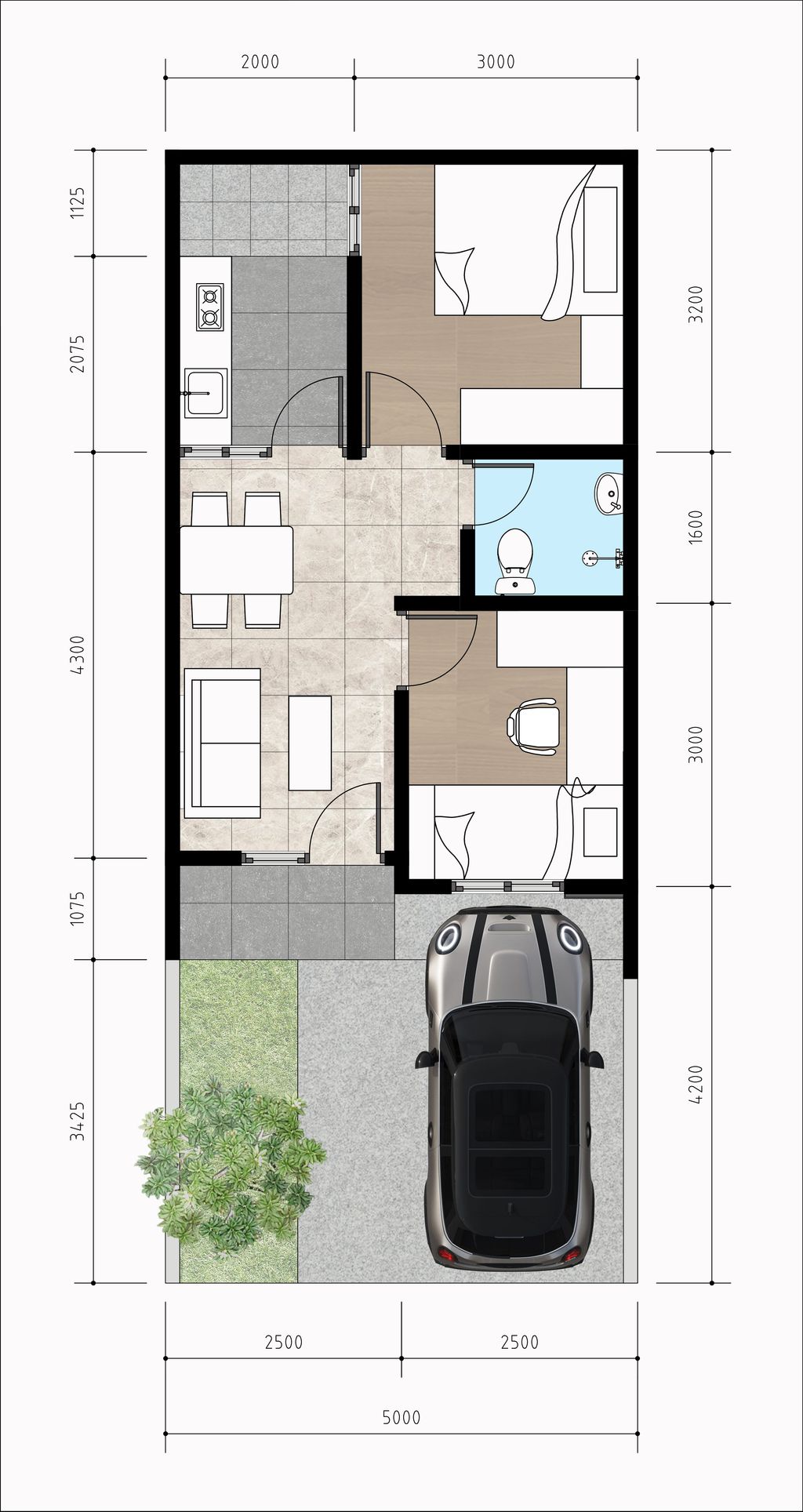 foto denah rumah tipe Standar perumahan SEION RESIDENCE EXTENSION