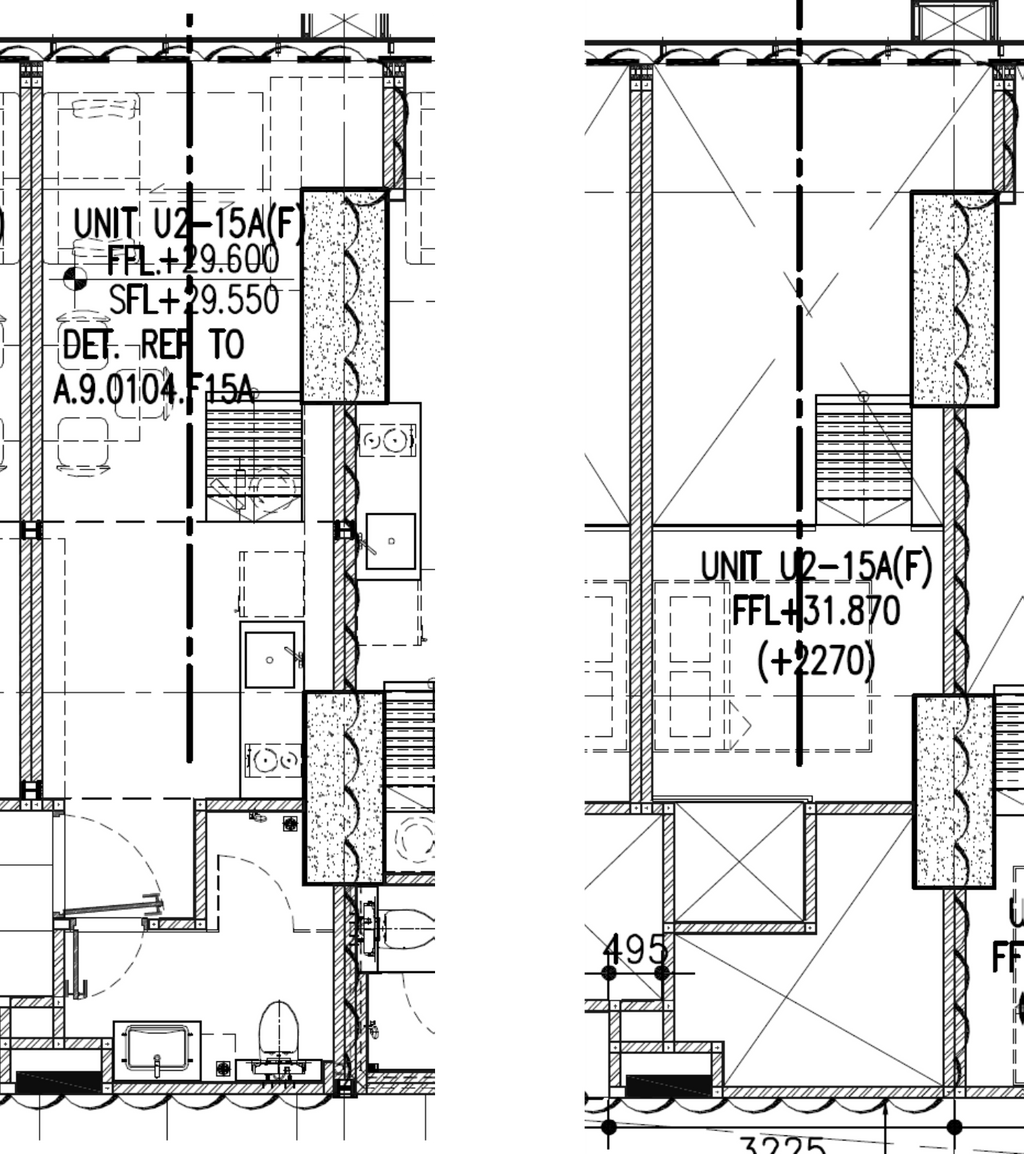 foto denah rumah tipe SOHO U2-15A perumahan Fairview House & Hillcrest House