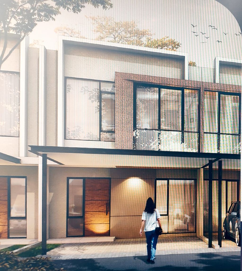 foto tampak rumah tipe IVORY BADAN 8 perumahan RUMAH MILENIAL-PIK 2 EXTENSION (CALIFORNIA-IVORY)