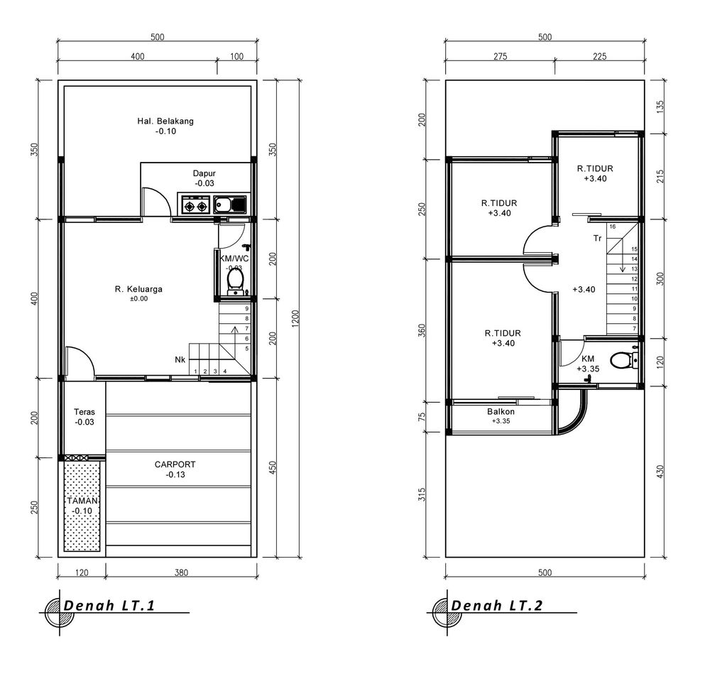 foto denah rumah tipe 50 Compact (570) perumahan G-Land Ciwastra Park