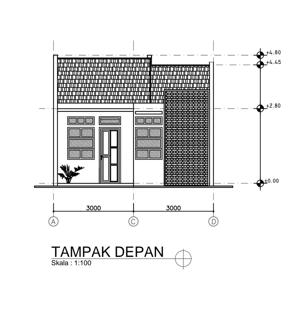 foto tampak rumah tipe 30/60 perumahan BANYUMUKTI RESIDENCE 2