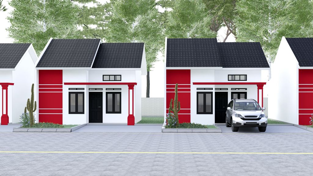 foto tampak rumah tipe 36 perumahan AMANAH SEJAHTERA 6
