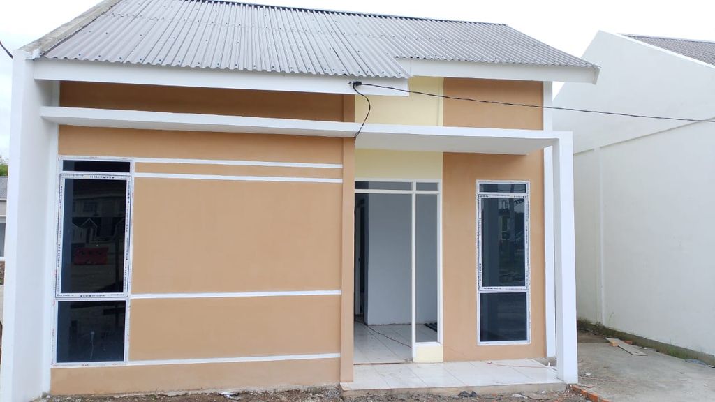 foto tampak rumah tipe 36/96 (PMK 2023) perumahan MERANTI AHSAN RESIDENCE