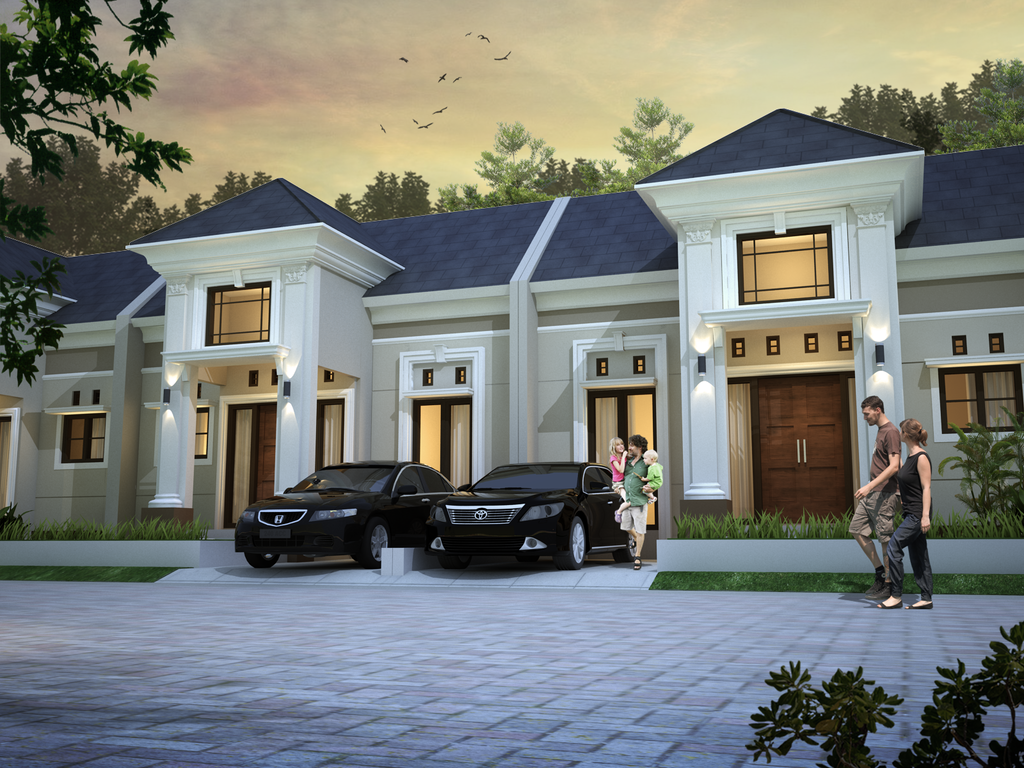 foto tampak rumah tipe MADANI 54 perumahan SAPPHIRE MADANI 2