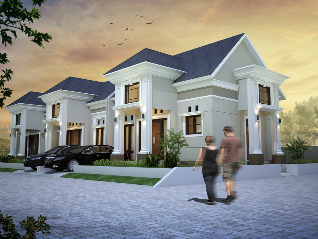 foto tampak rumah tipe MADANI 2 60 perumahan SAPPHIRE MADANI 2
