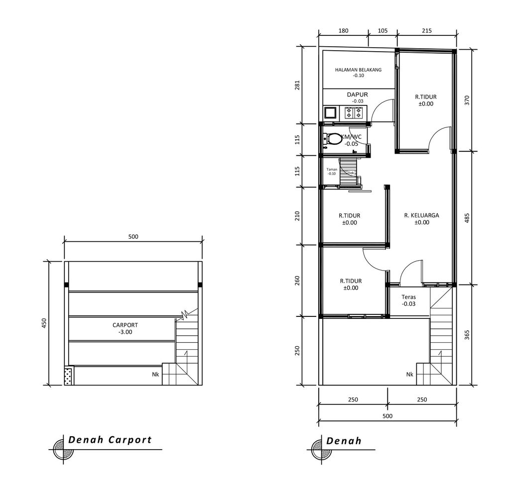 foto denah rumah tipe 39 High Ceiling (423) perumahan G-Land Katapang Residence 1