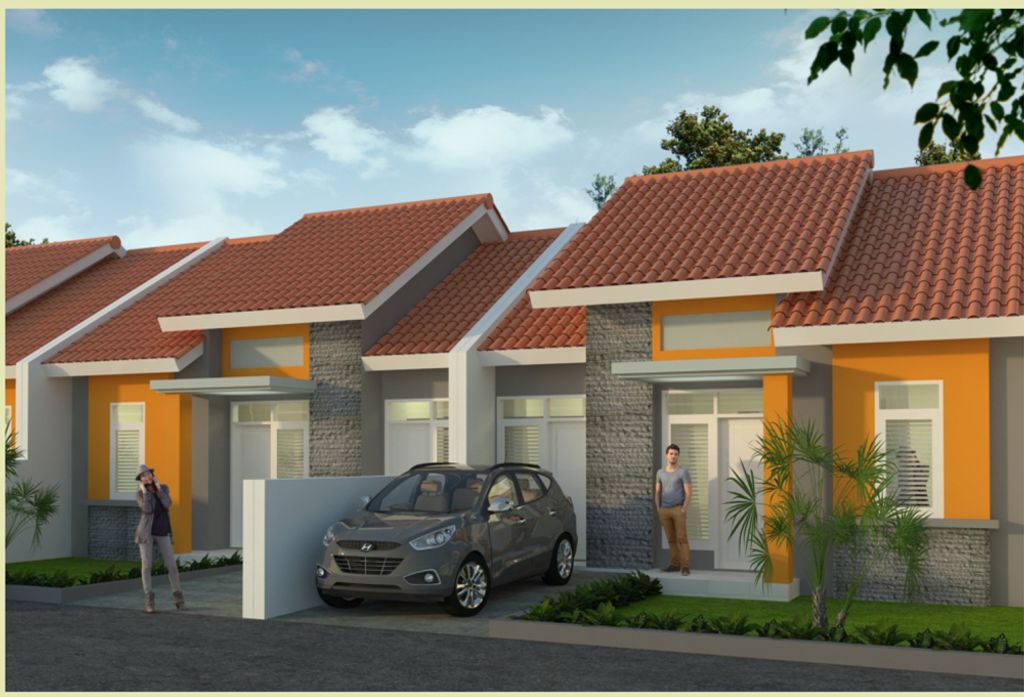 foto tampak rumah tipe FERINA perumahan PRANA ESTATE